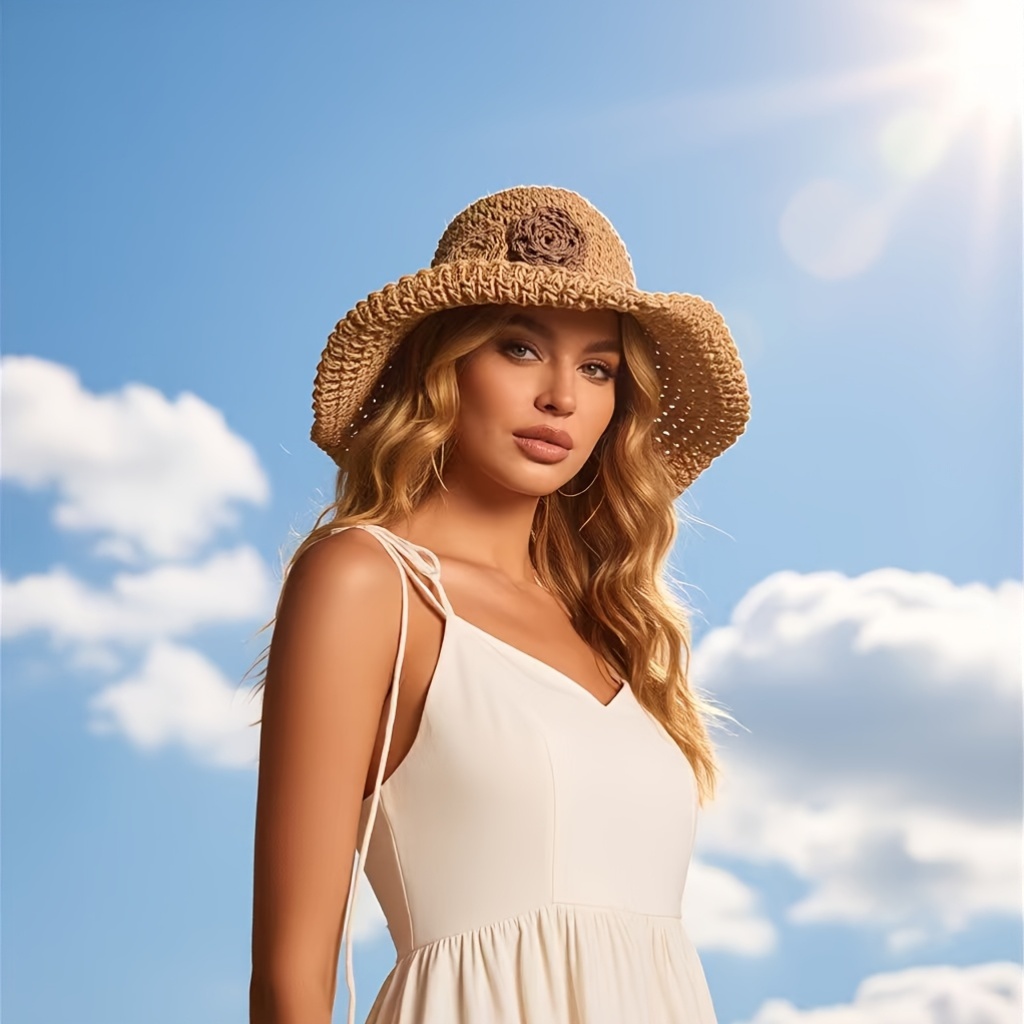 Chapéu de Praia Feminino Boêmi - Bucket Hat Straw avaliação e preço